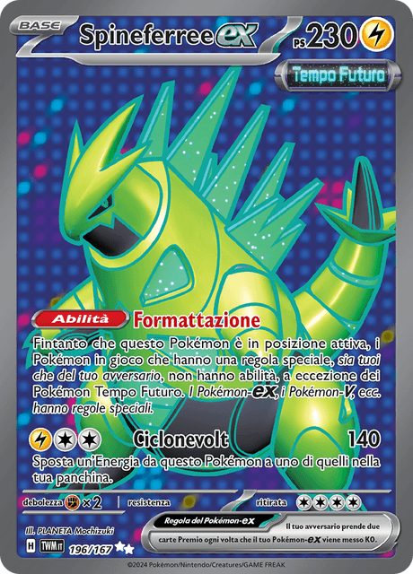 196-167 Spineferree ex Full Art TWM Crepuscolo Mascherato ITA NM