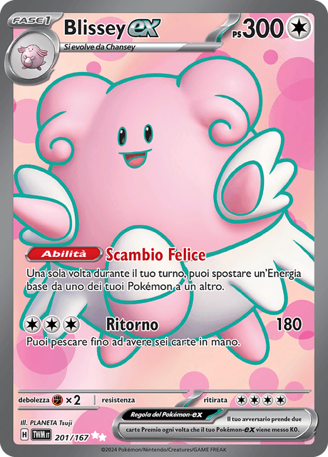 201-167 Blissey ex Full Art TWM Crepuscolo Mascherato ITA NM