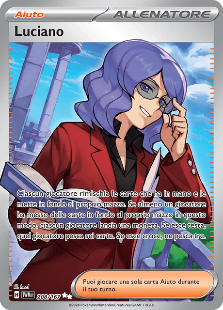 208-167 Luciano Full Art  Art TWM Crepuscolo Mascherato ITA NM