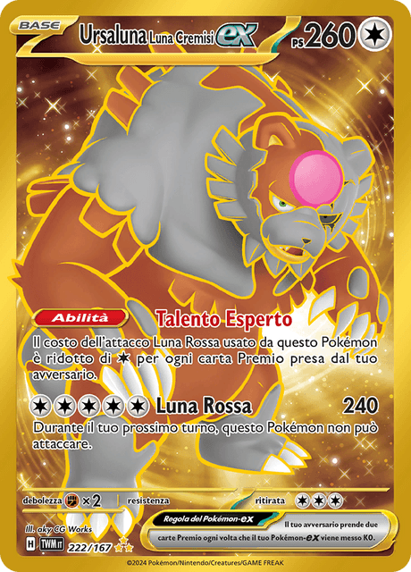 222-167 Ursaluna Luna Cremisi ex Gold TWM Crepuscolo Mascherato ITA NM