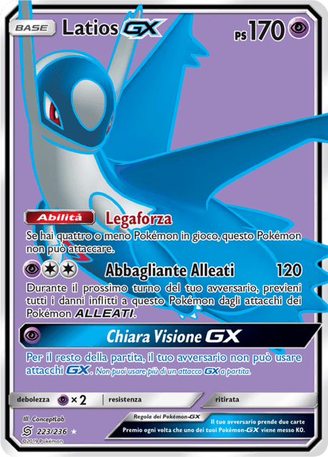 223-236 Latios Gx UNM Sintonia Mentale ITA EXCELLENT
