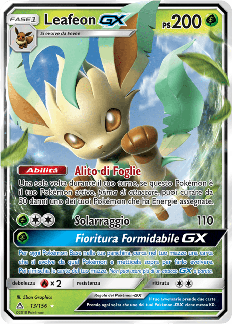 013-156 Leafeon GX UPR Ultraprisma ITA PO
