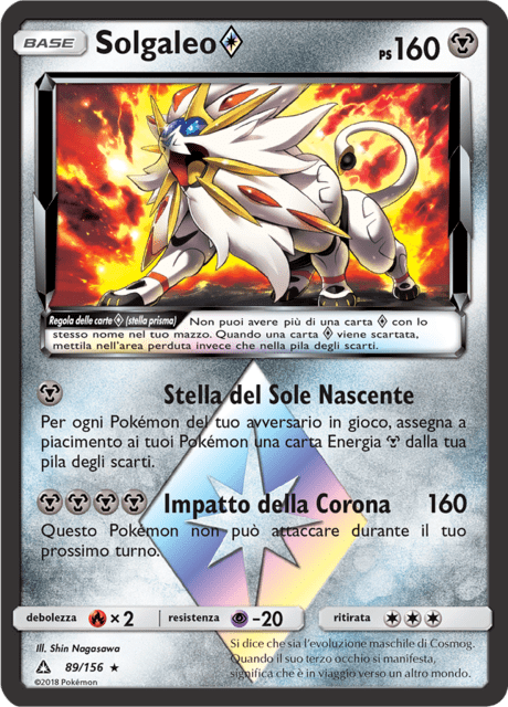 89-156 Solgaleo Stella Prisma FLI Apocalisse Di Luce ITA EX