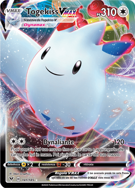141-185 Togekiss VMAX VIV Voltaggio Sfolgorante ITA EXCELLENT