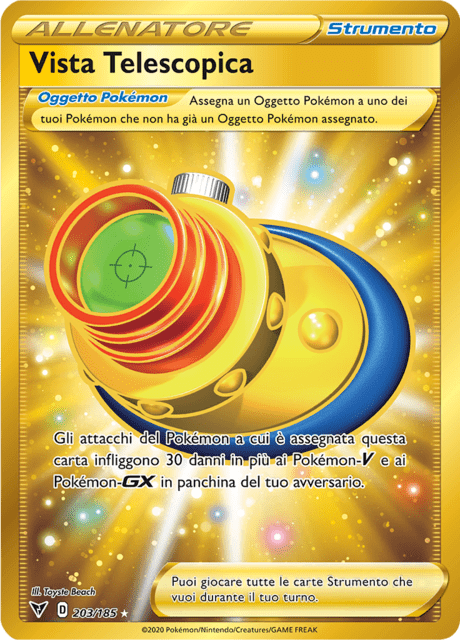 203-185 Vista Telescopica Gold Segreta VIV Voltaggio Sfolgorante ITA NM