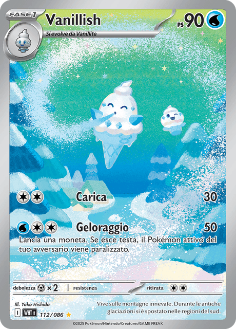112-086 Vanillish Illustrazione Rara WHT Fuoco Bianco ITA NM