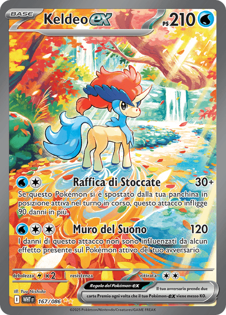 167-086 Keldeo ex Alternative Art WHT Fuoco Bianco ITA NM