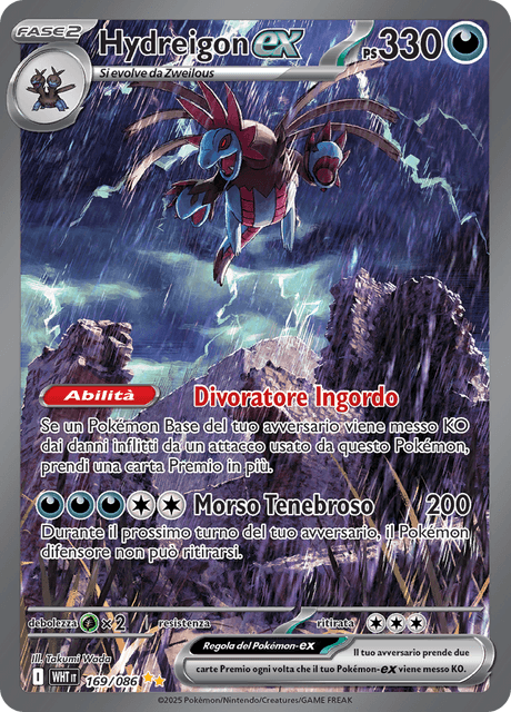 169-086 Hydreigon ex Alternative Art WHT Fuoco Bianco ITA NM