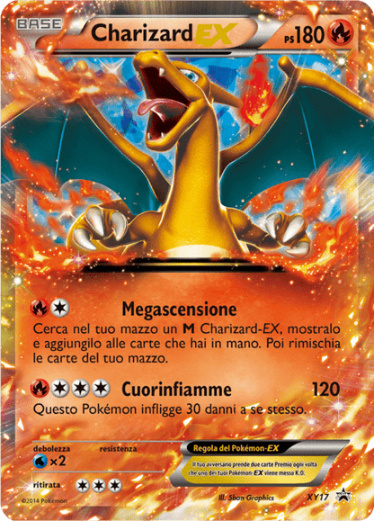 Promo XY17 Charizard EX ITA PLAYED