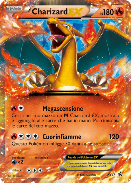 Promo XY17 Charizard EX ITA PLAYED