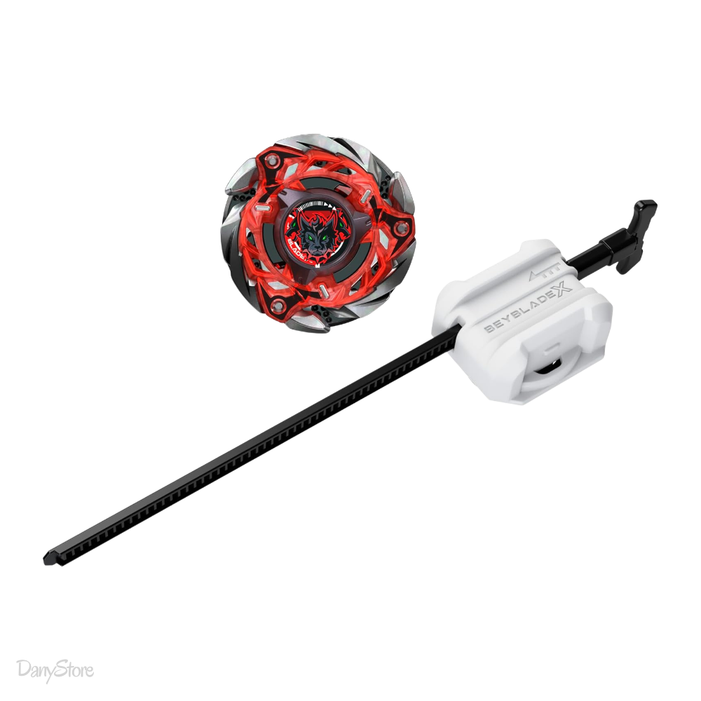 Starter Pack Beyblade X Flame Cerberus W 5-80WB Hasbro Trottola con Lanciatore Originale