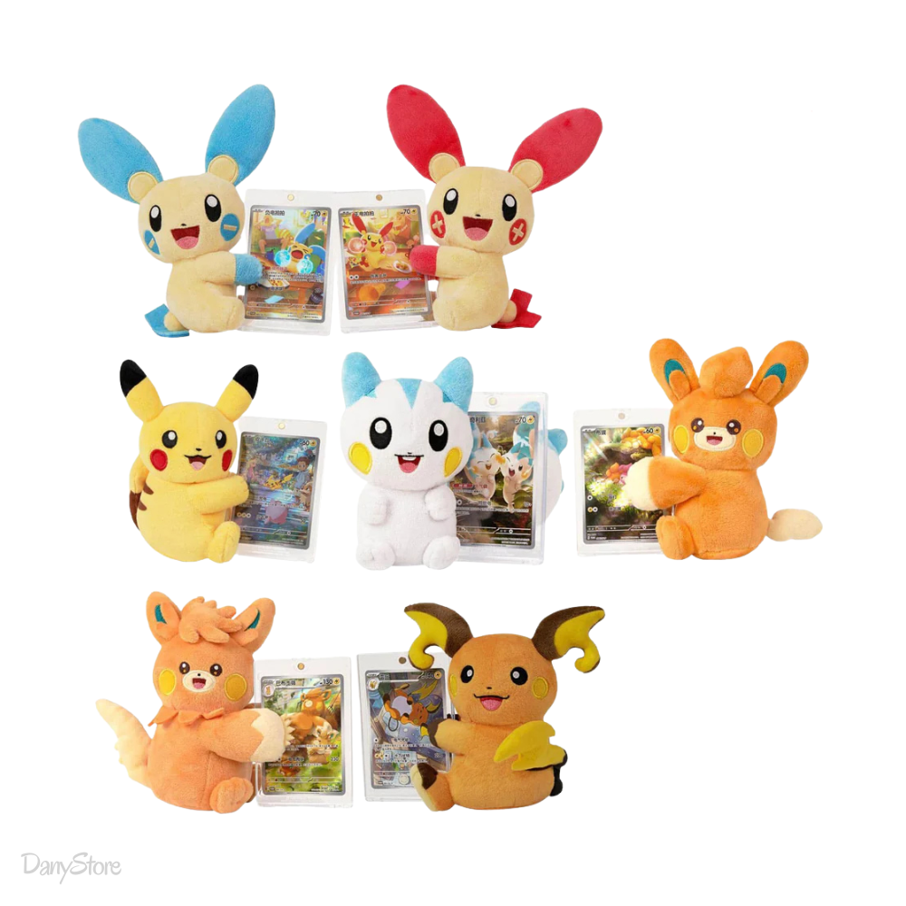 Blind Box ufficiale Pokémon contenente un peluche interattivo elettrico a sorpresa in edizione asiatica cinese.