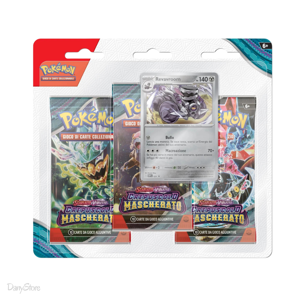 Pokémon Crepuscolo Mascherato Blister 3 Buste - Revavroom ITA