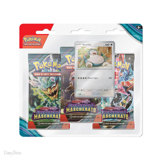 Pokémon Crepuscolo Mascherato Blister 3 Buste - Snorlax ITA