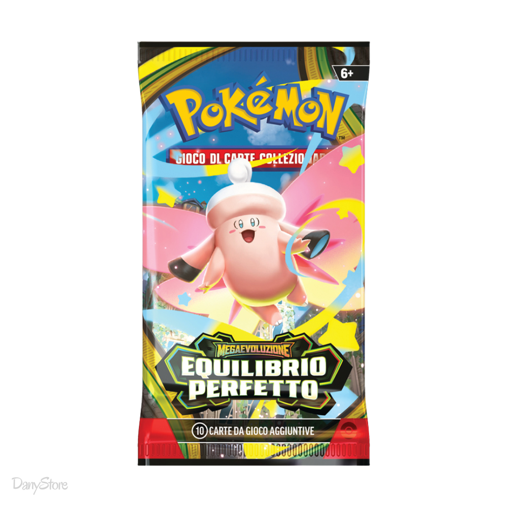 Box display sigillato da 36 buste dell'espansione Pokémon Equilibrio Perfetto in lingua italiana.