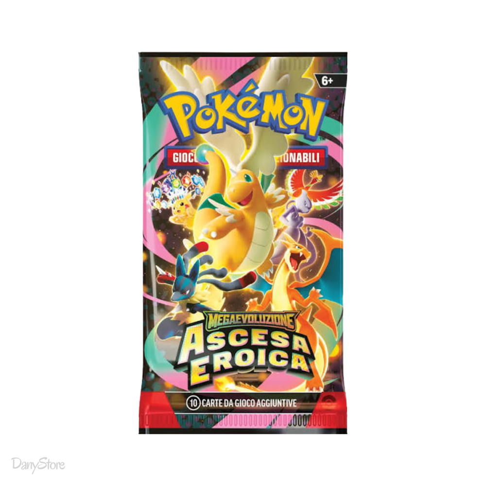 Confezione Booster Bundle da 6 buste dell'espansione Pokémon Ascesa Eroica in lingua italiana.