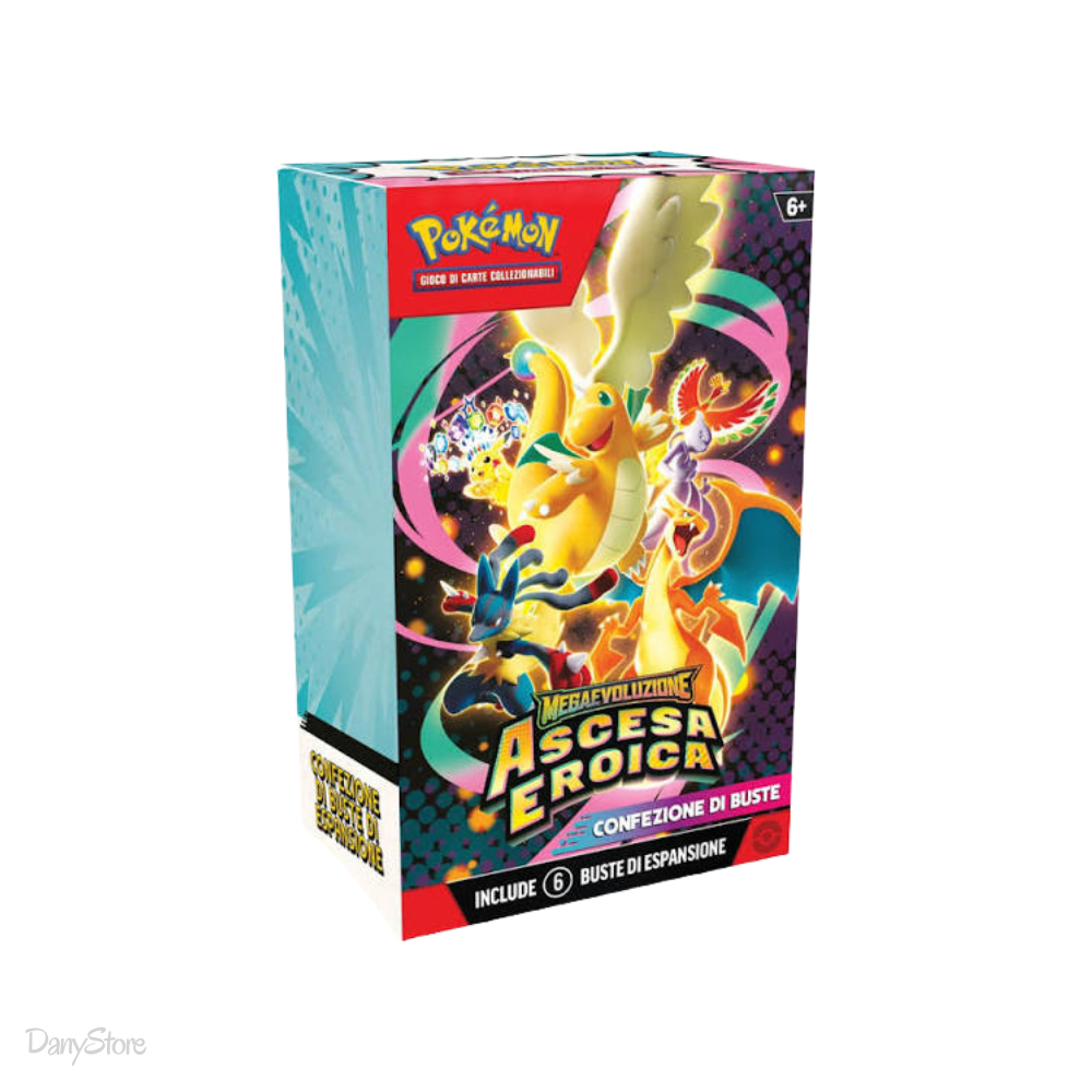 Confezione Booster Bundle da 6 buste dell'espansione Pokémon Ascesa Eroica in lingua italiana.
