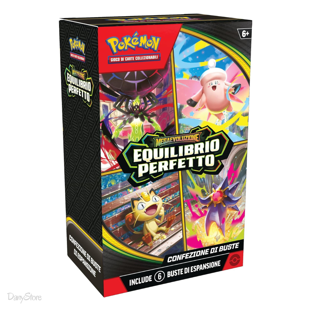 Confezione Booster Bundle da 6 buste dell'espansione Pokémon Equilibrio Perfetto in lingua italiana.