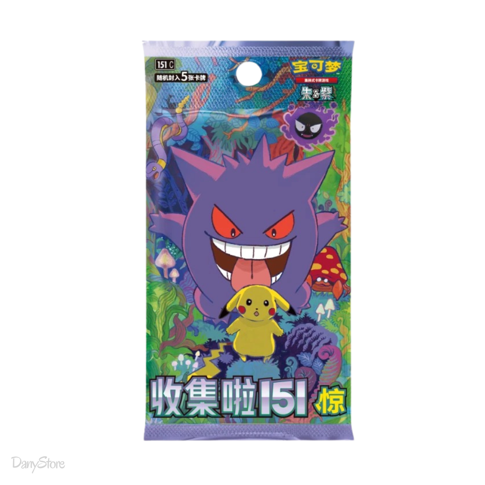 Pokémon 151C Collect 151 - Surprise Busta 5 Carte Cinese