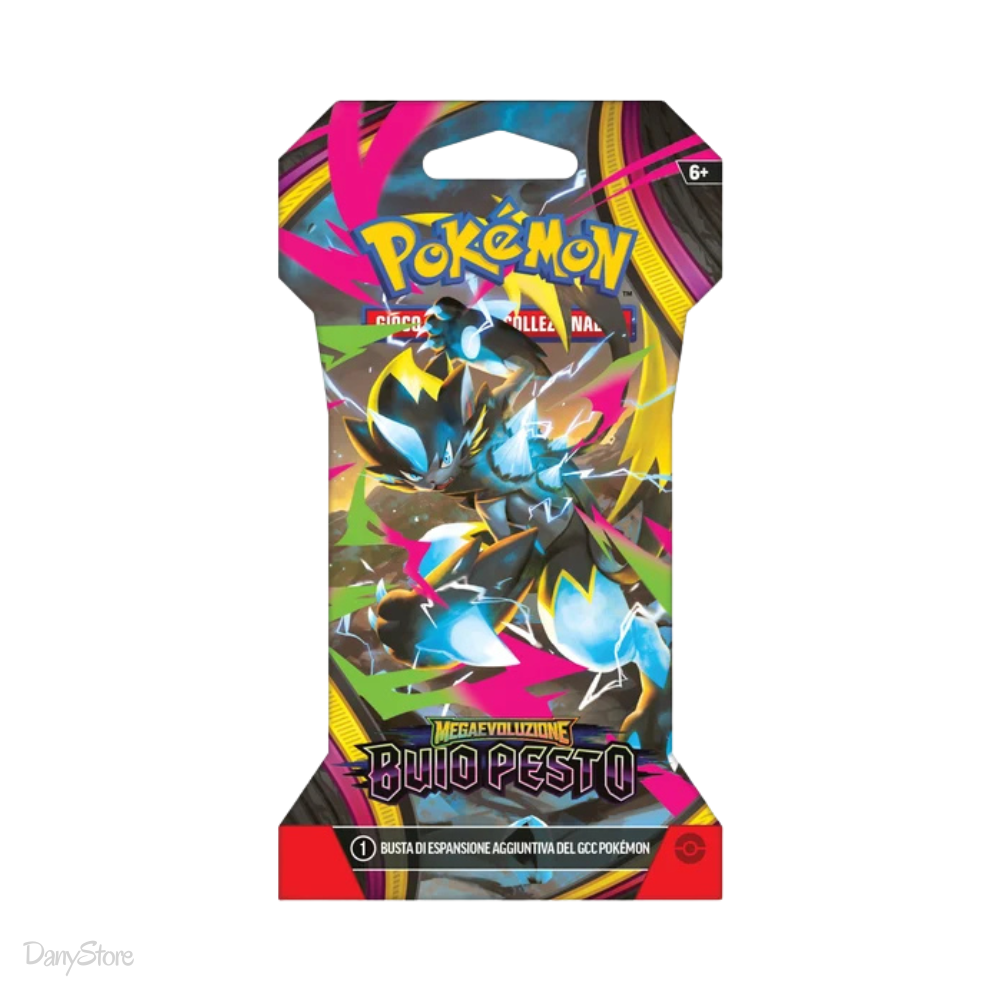 Pokémon Megaevoluzione - Buio Pesto Busta Paper Sleeve 10 Carte ITA (Artwork Casuale)