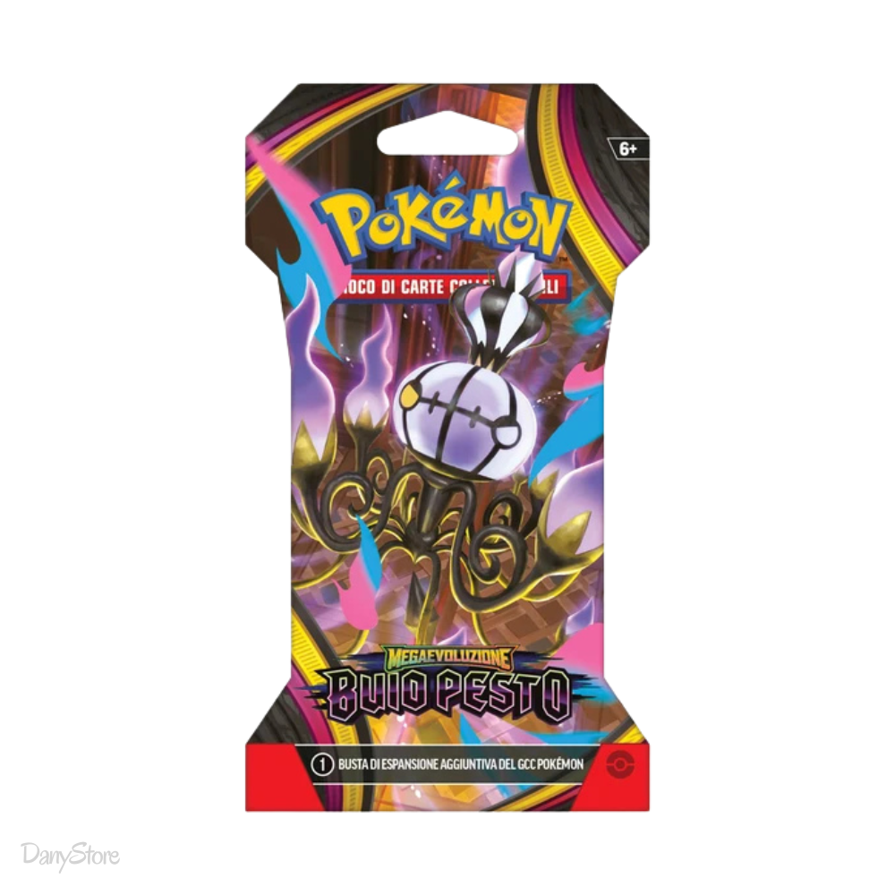 Pokémon Megaevoluzione - Buio Pesto Busta Paper Sleeve 10 Carte ITA (Artwork Casuale)
