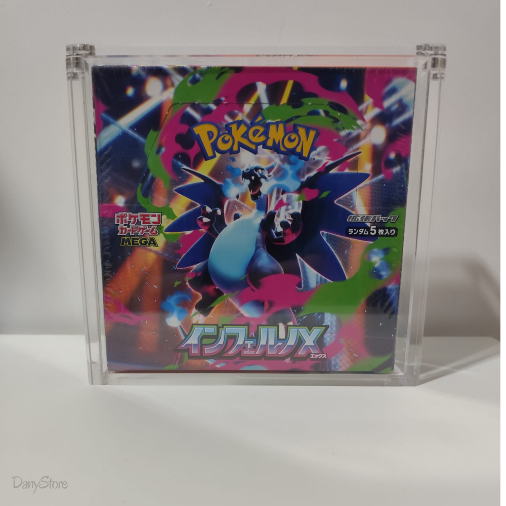 Case protettivo magnetico in plexiglass per Display Box Pokémon giapponesi vuoto
