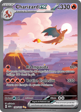 199-165 Charizard ex Alternative Art MEW 151 ITA NM