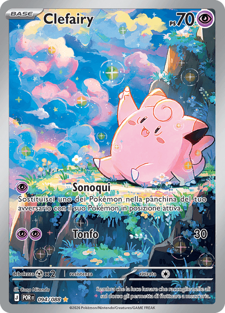 094-088 Clefairy Illustrazione Rara POR Equilibrio Perfetto ITA NM