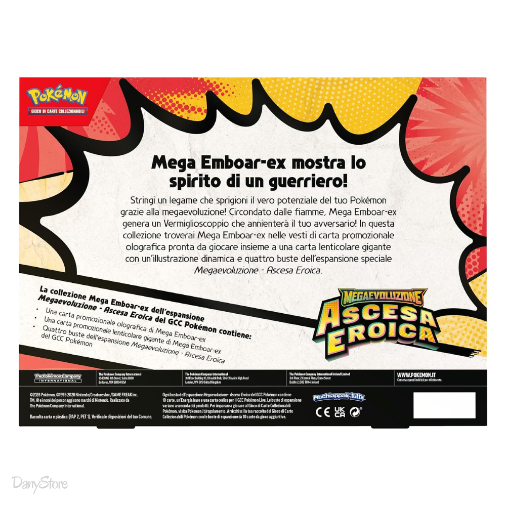 Pokémon Collezione Mega Emboar ex Ascesa Eroica ITA