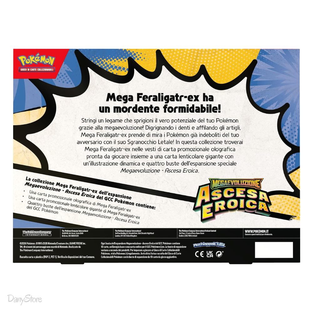 Pokémon Collezione Mega Feraligatr ex Ascesa Eroica ITA