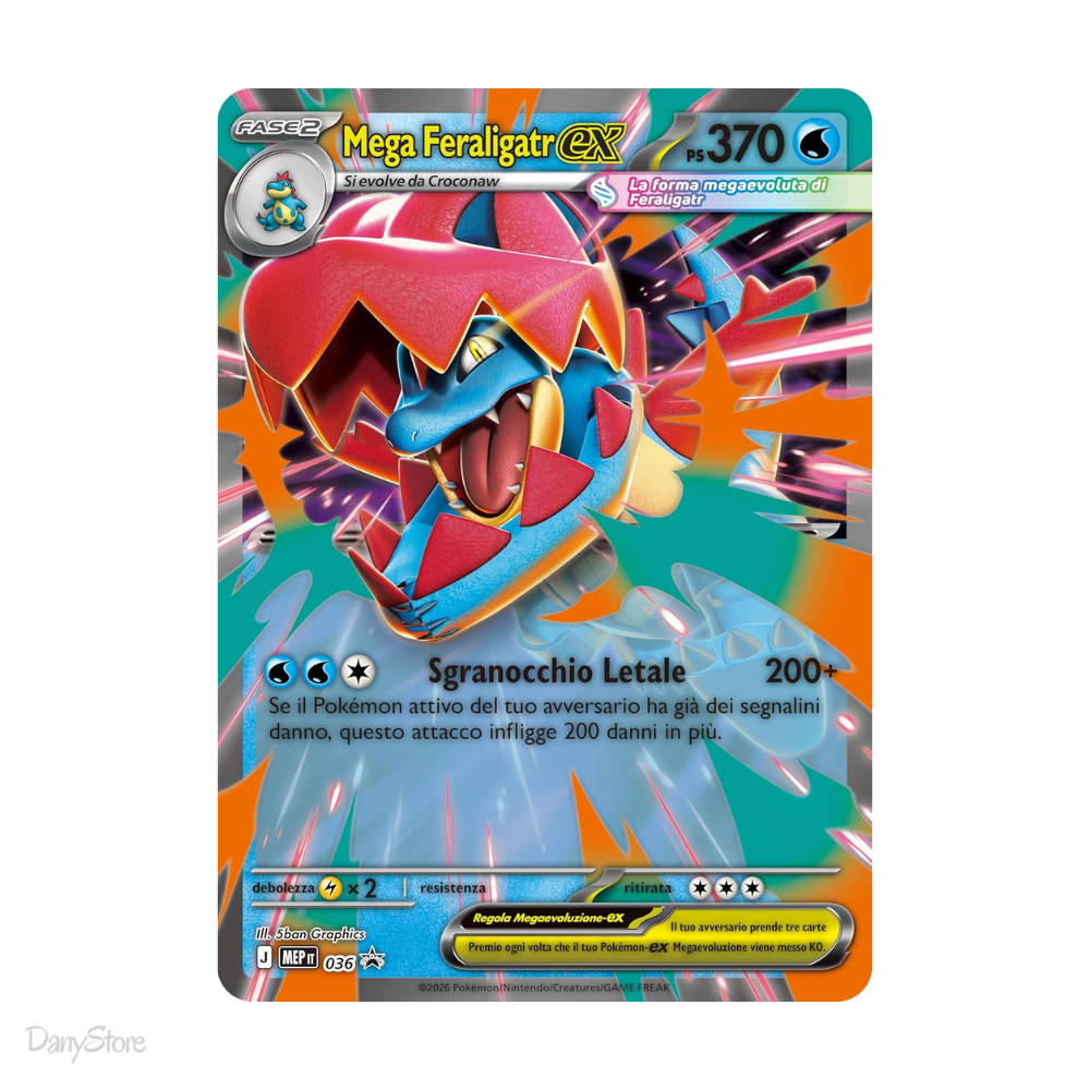 Pokémon Collezione Mega Feraligatr ex Ascesa Eroica ITA