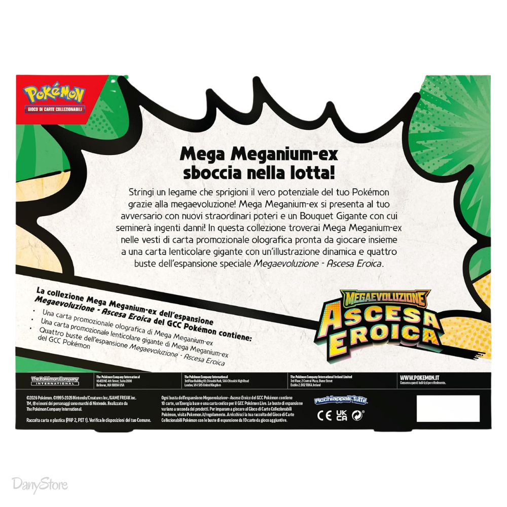 Pokémon Collezione Mega Meganium ex Ascesa Eroica ITA