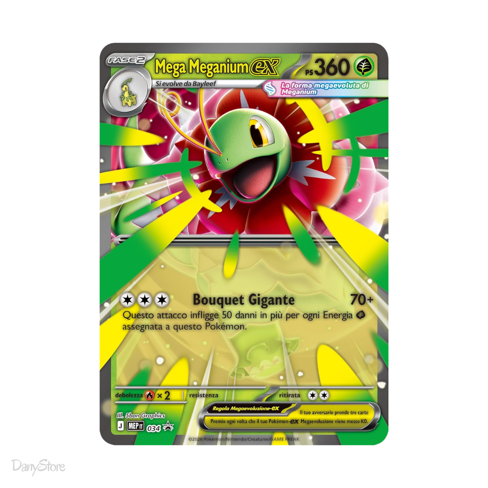 Pokémon Collezione Mega Meganium ex Ascesa Eroica ITA