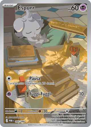 095-088 Espurr Illustrazione Rara POR Equilibrio Perfetto ITA NM
