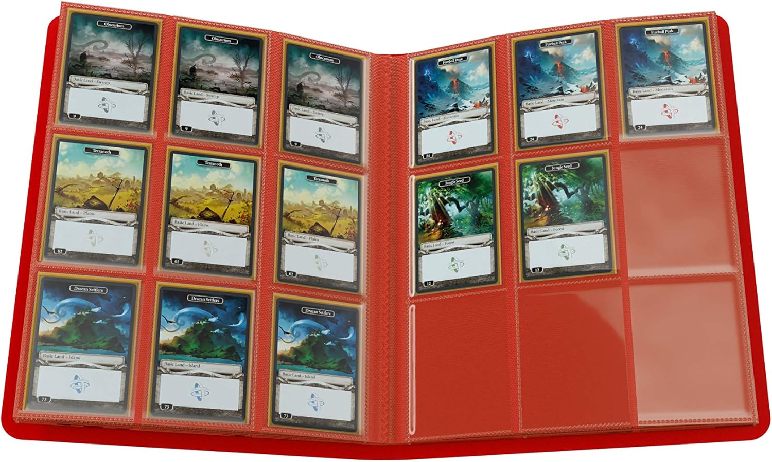 Album Gamegenic 18-Pocket 9 tasche colore Rosso