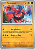Koraidon 047/084 Buio Pesto, carta Pokémon italiana.