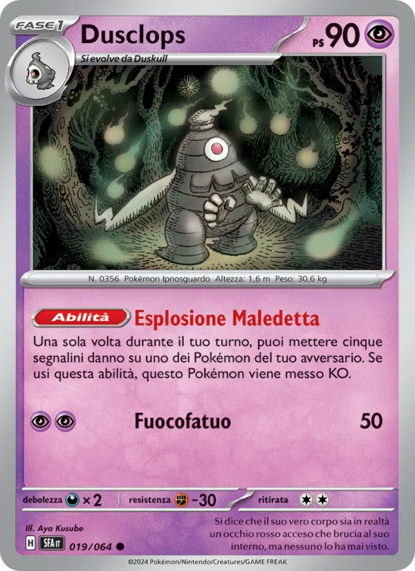 Carta Dusclops 019/064 di Segreto Fiabesco in italiano