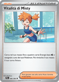 Vitalità di Misty 080/084 Buio Pesto, carta Pokémon italiana. Scansione di riferimento per la Reverse.