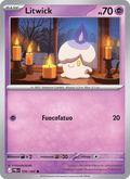 Litwick 036/084 Buio Pesto, carta Pokémon italiana. Scansione di riferimento per la Reverse.