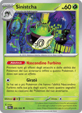 Sinistcha 006/084 Buio Pesto, carta Pokémon italiana. Scansione di riferimento per la Reverse.