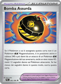 Bomba Assurda 082/084 Buio Pesto, carta Pokémon italiana. Scansione di riferimento per la Reverse.