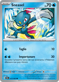 Scansione di riferimento di Sneasel 013/064, Segreto Fiabesco in italiano; finitura Reverse non rappresentata