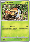 Grubbin 002/084 Buio Pesto, carta Pokémon italiana di Mina Nakai. Scansione di riferimento per la versione Reverse.