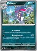 Malamar 052/084 Buio Pesto, carta Pokémon italiana. Scansione di riferimento per la Reverse.
