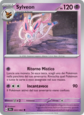 Scansione di riferimento di Sylveon 022/064, Segreto Fiabesco in italiano; finitura Reverse non rappresentata