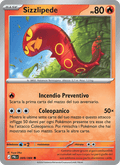 Sizzlipede 009/084 Buio Pesto, carta Pokémon italiana.