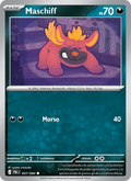 Maschiff 057/084 Buio Pesto, carta Pokémon italiana.