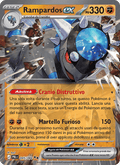 Rampardos ex 045/084 Buio Pesto, carta Pokémon italiana.