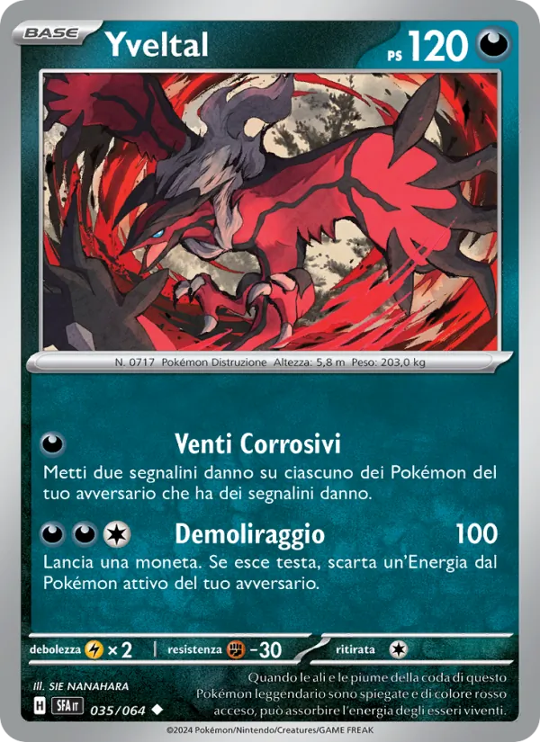 Carta Yveltal 035/064 di Segreto Fiabesco in italiano