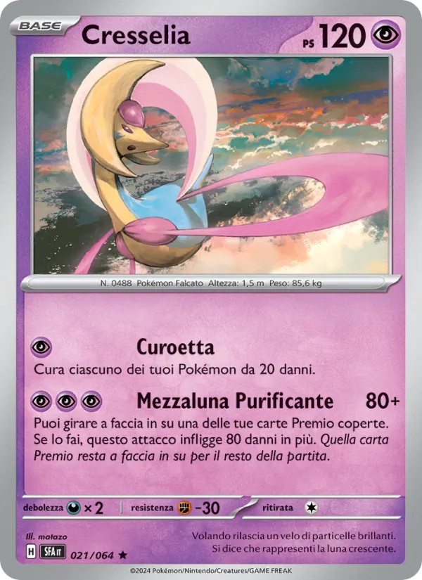 Carta Cresselia 021/064 di Segreto Fiabesco in italiano